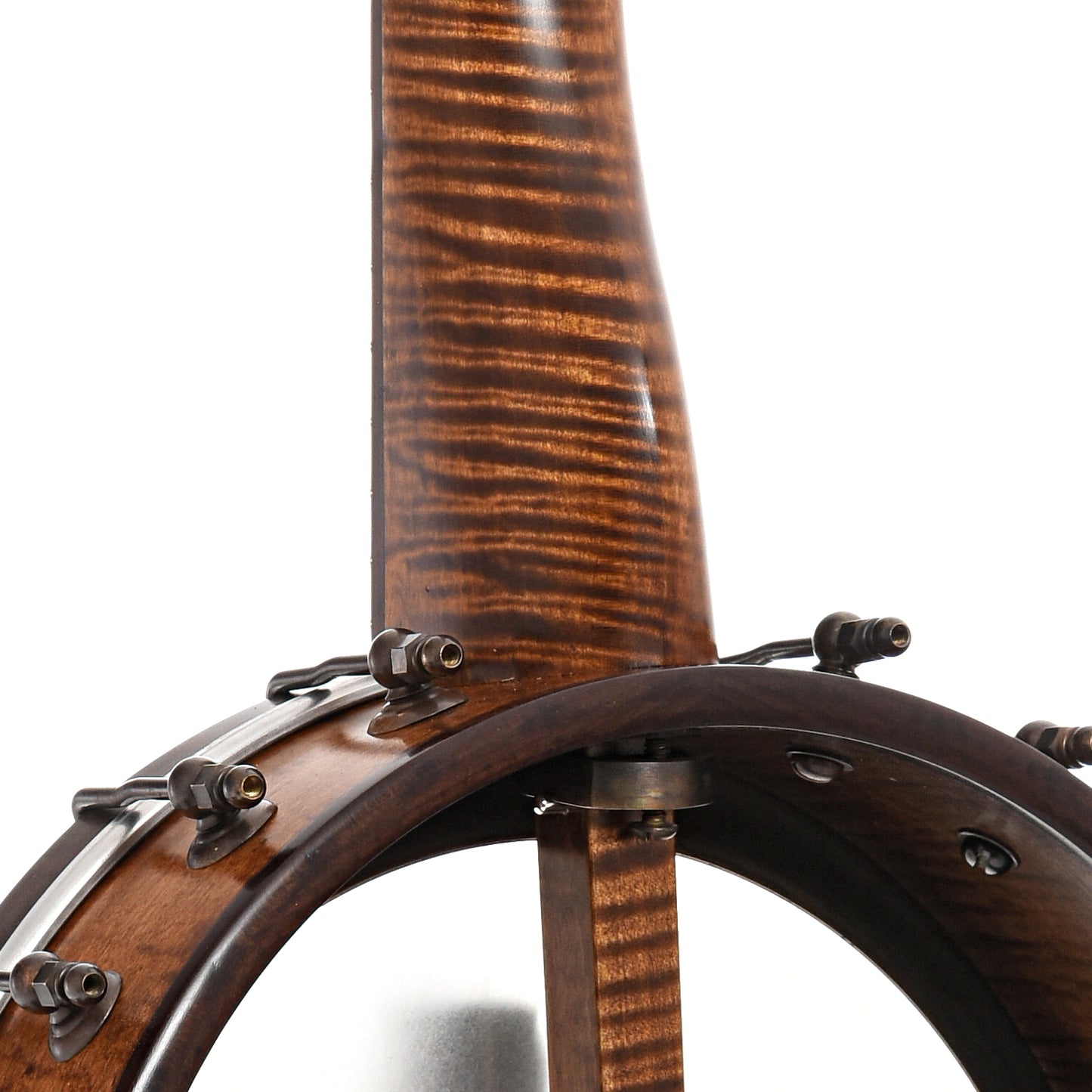Neck joint of Pete Ross Dobson Banjo, 11" Rim