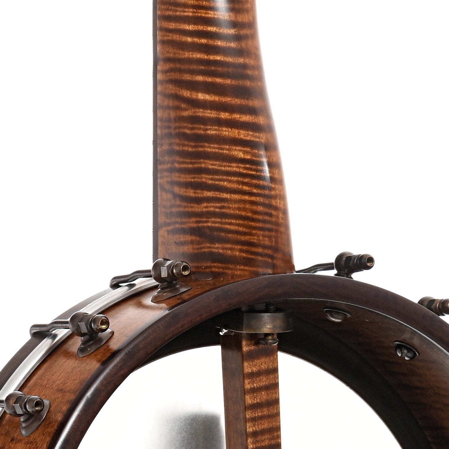 Neck joint of Pete Ross Dobson Banjo, 11" Rim