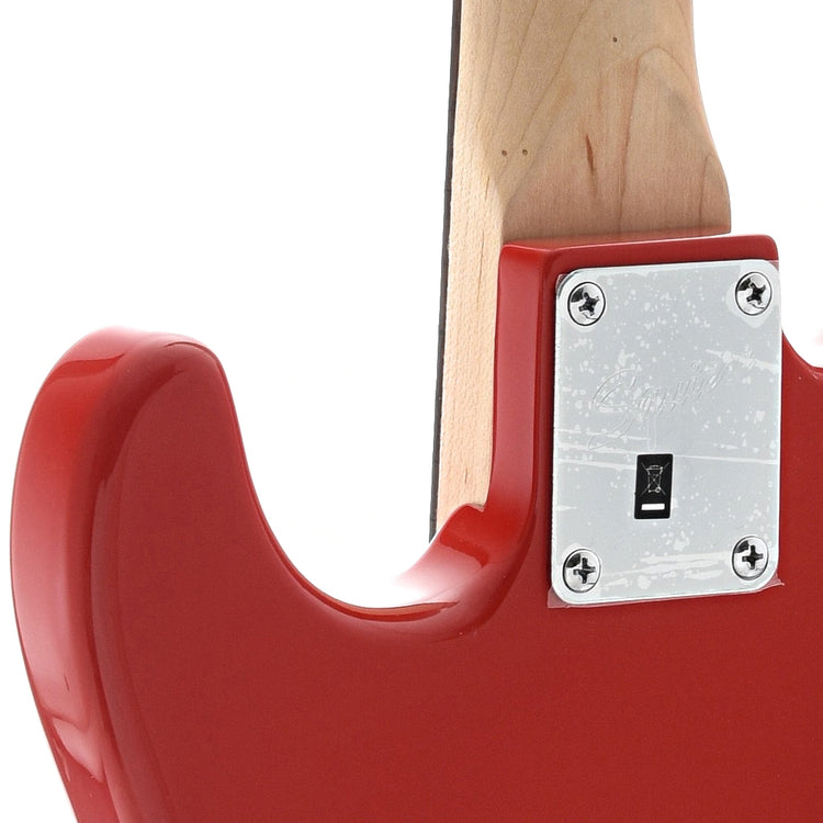 Neck joint of Squier Mini Stratocaster, Dakota Red