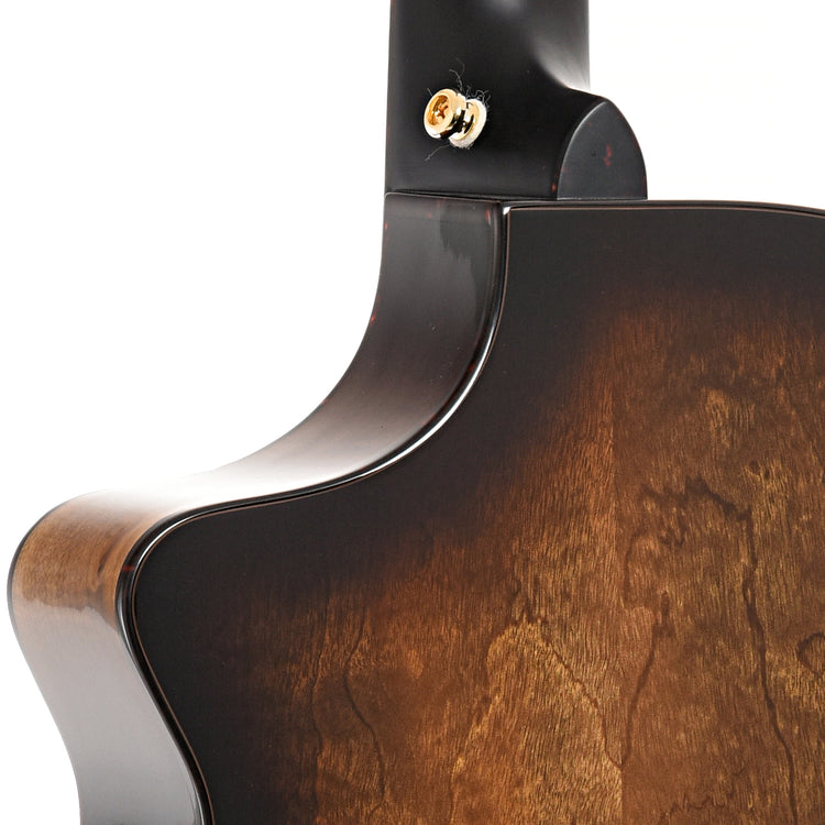 Heel of Breedlove Artista Pro Concertina Burnt Amber CE European-Myrtlewood
