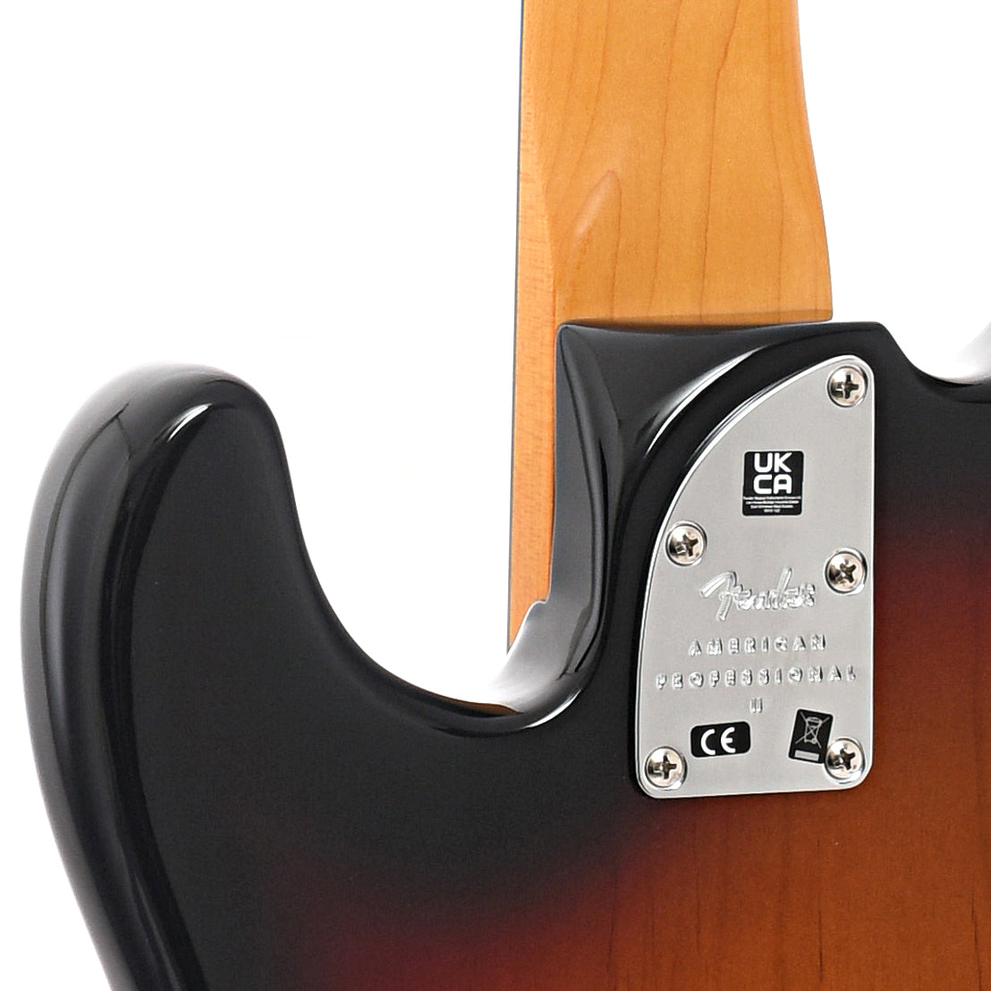 Neck joint of Fender Precision Pro II Electric Bass 