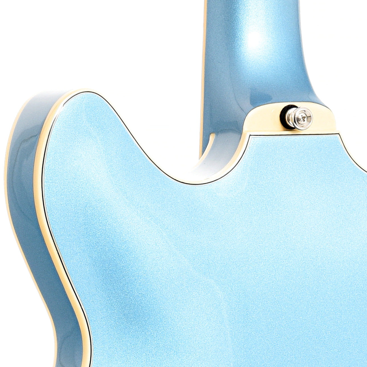 neck joint of Guild Starfire I Double Cutaway Semi-Hollow Body  Pelham Blue