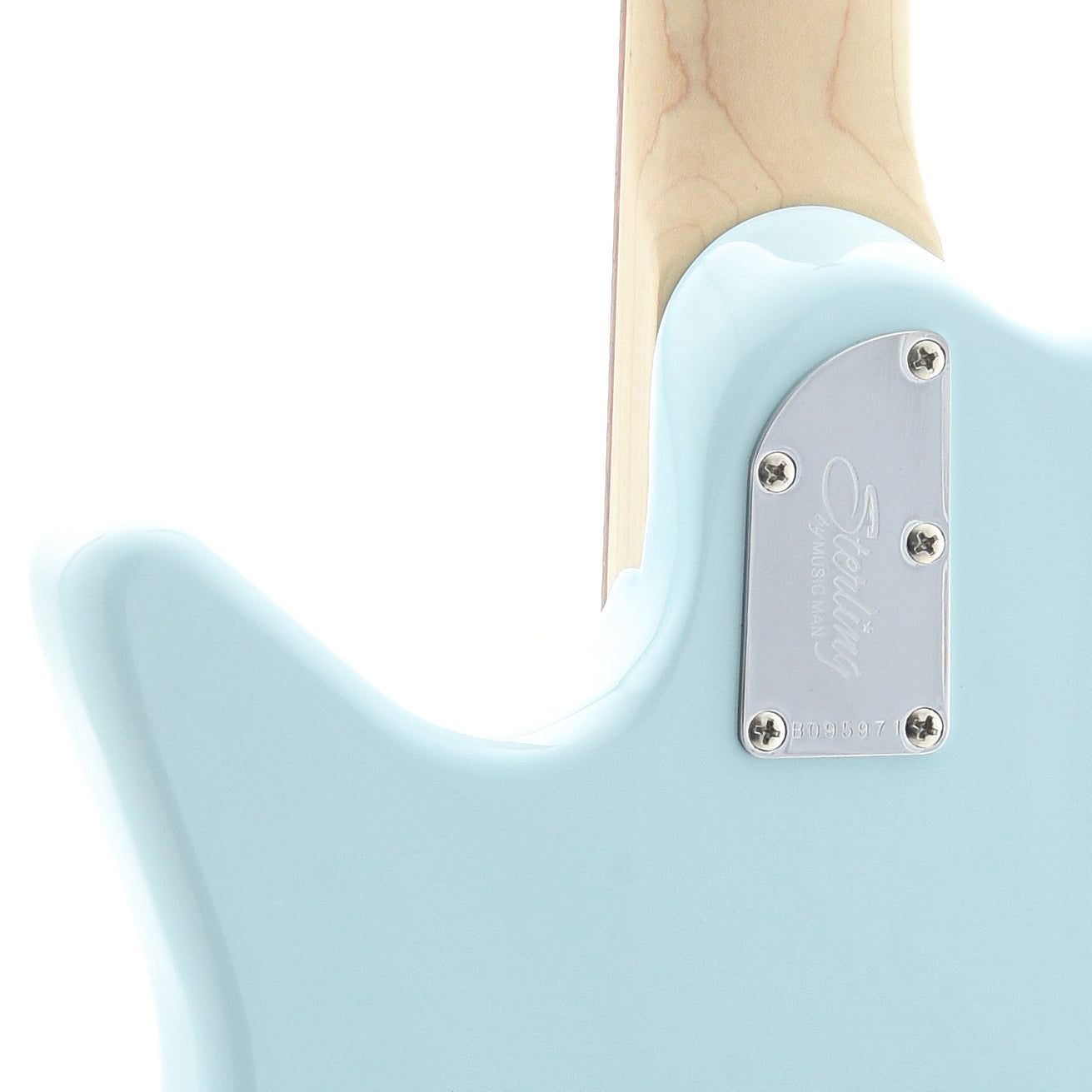 neck joint f Sterling by Music Man Albert Lee, Daphne Blue