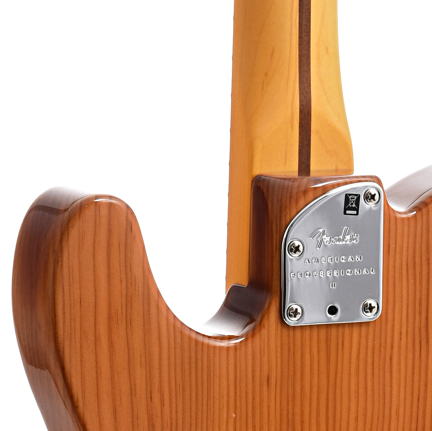 Neck joint  of Fender American Professional II Telecaster, Roasted Pine