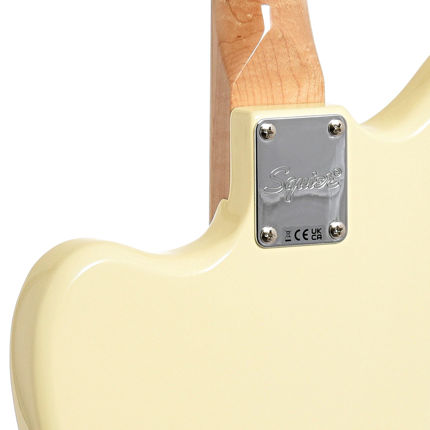 neck joint of Squier Paranormal Offset Telecaster, Olympic White