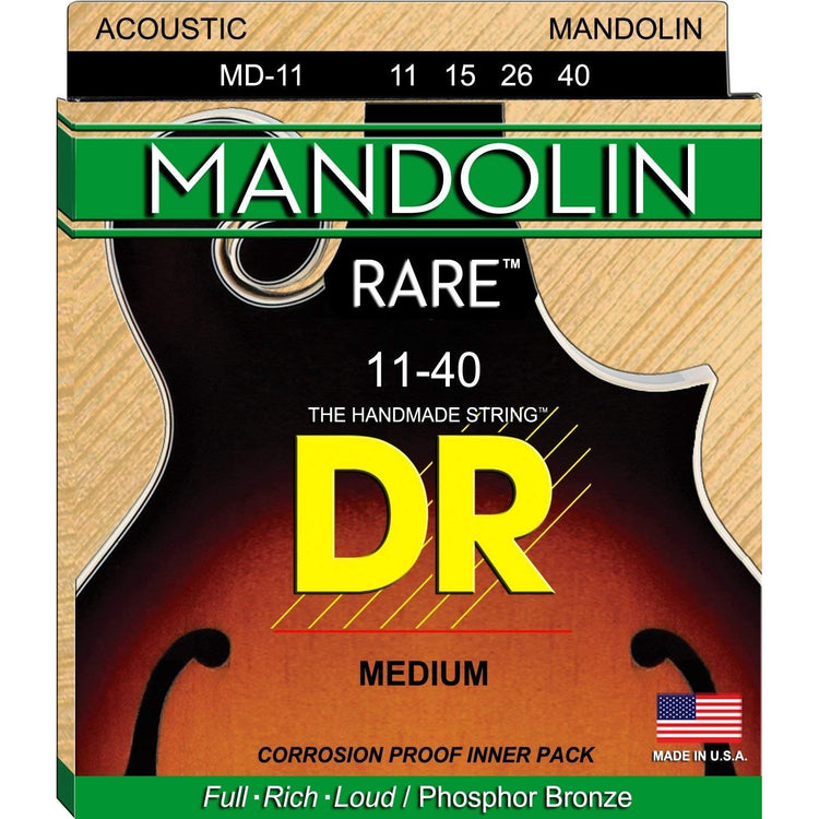 Image 2 of DR MD11 Rare Phosphor Bronze Mandolin Set - SKU# DRMM : Product Type Strings : Elderly Instruments