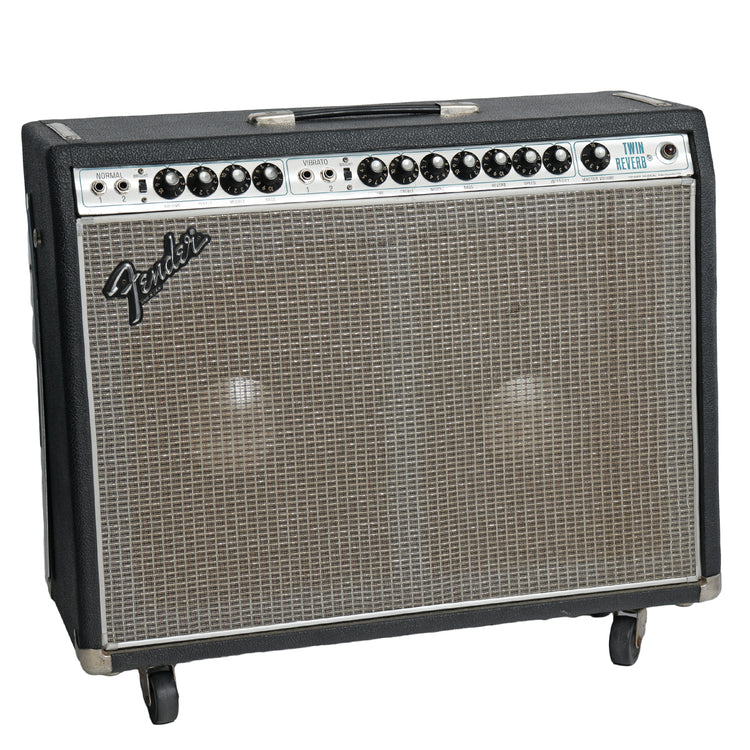 Front and side of Fender Twin Reverb (w/ JBLs) 