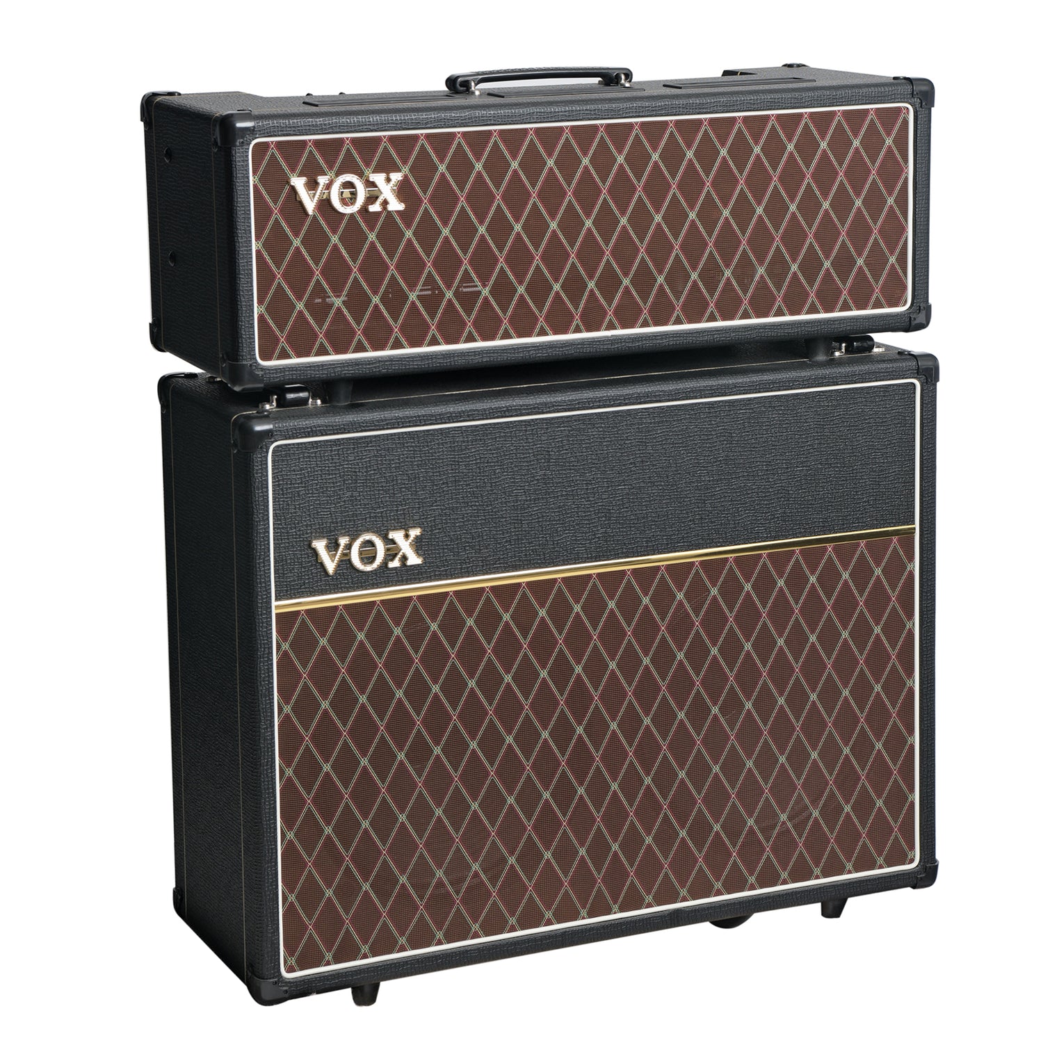 Front and side of Vox AC30 Rig