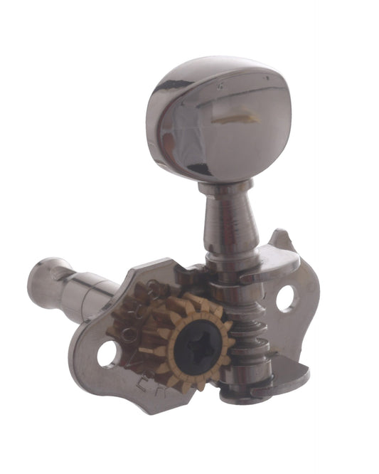 Image 1 of Grover Sta-Tite Geared Ukulele Tuners, Nickel Finish with Nickel Buttons - SKU# 8N : Product Type Accessories & Parts : Elderly Instruments