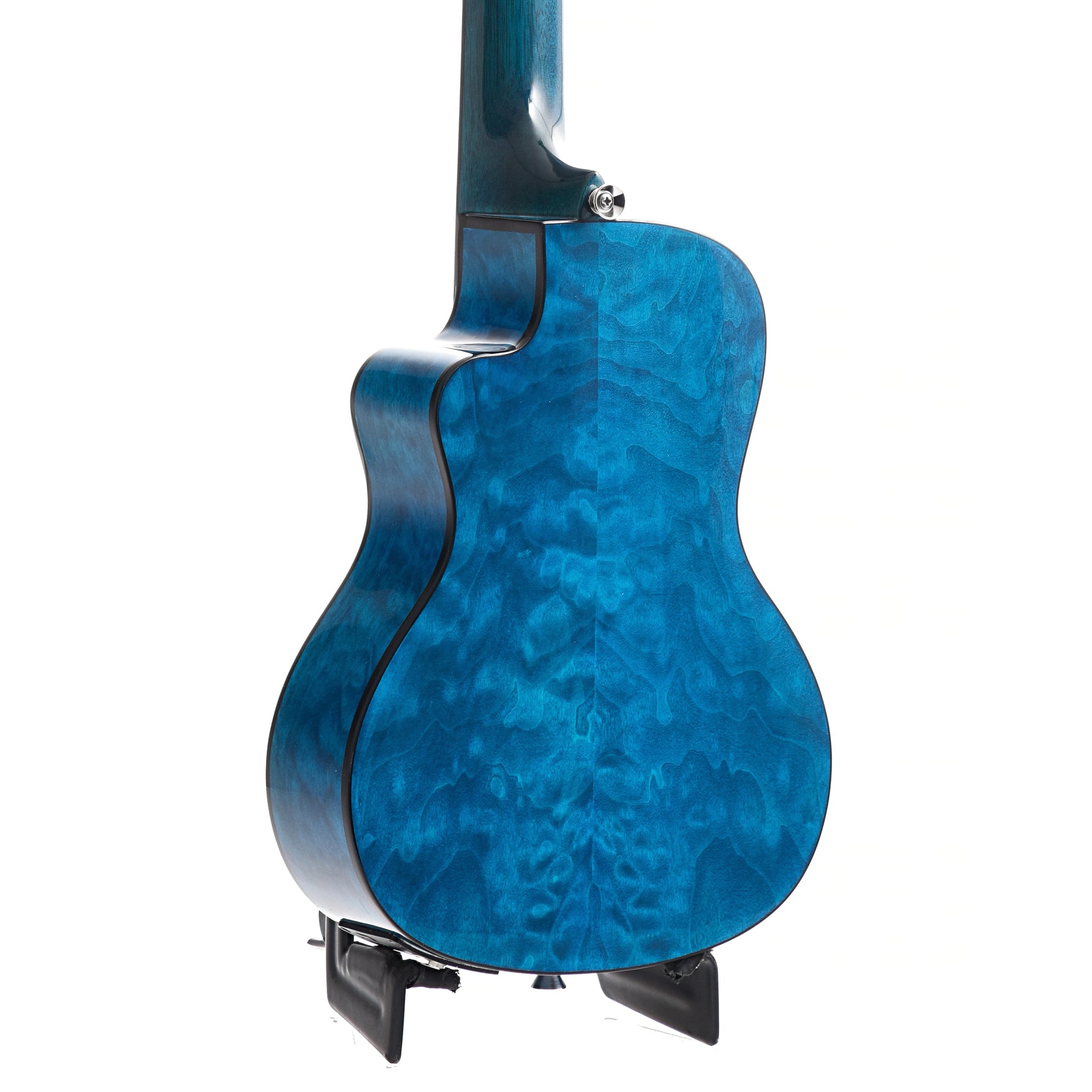Image 9 of Lanikai Quilted Maple Blue Stain A/E Concert Ukulele & Case - SKU# QM-BLCEC : Product Type Concert Ukuleles : Elderly Instruments