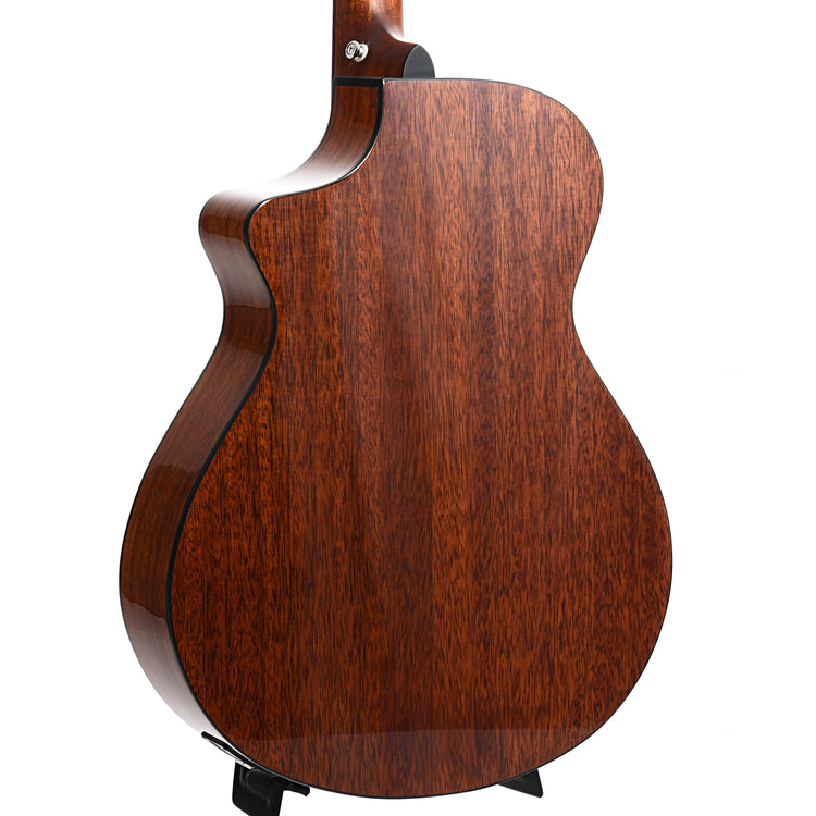 back and side of Breedlove Eco Collection Discovery S Concert Edgeburst CE African Mahogany