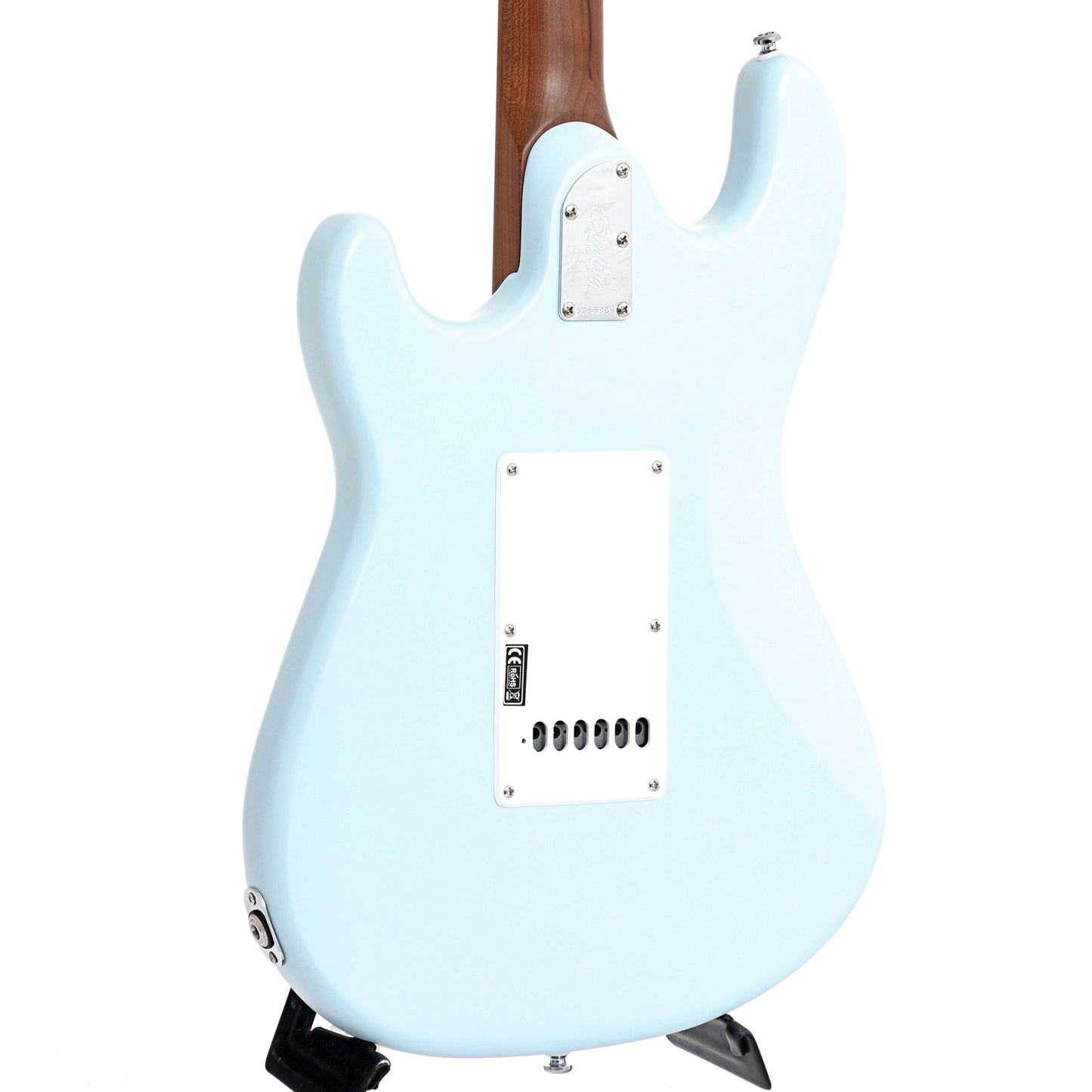 Image 10 of Sterling by Music Man Cutlass CT50HSS Electric Guitar, Daphne Blue Satin- SKU# CT50HSS-DB : Product Type Solid Body Electric Guitars : Elderly Instruments