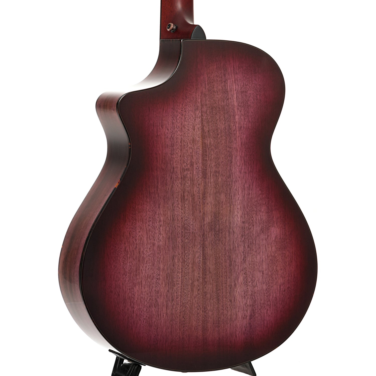 Back and side of Breedlove Limited Edition Pursuit Exotic S Concert Pinot Burst CE Myrtlewood