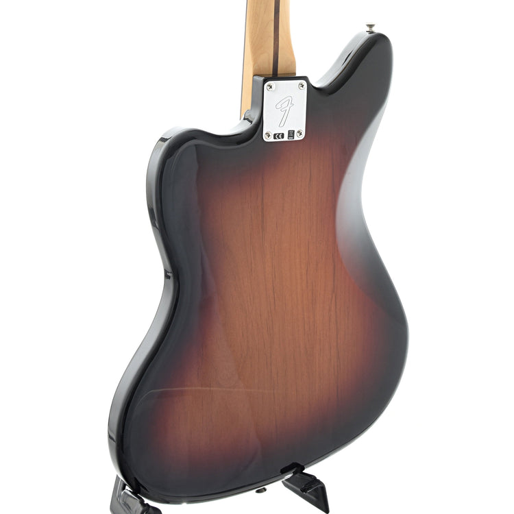 back and side of Fender Player Jaguar, 3 Color Sunburst