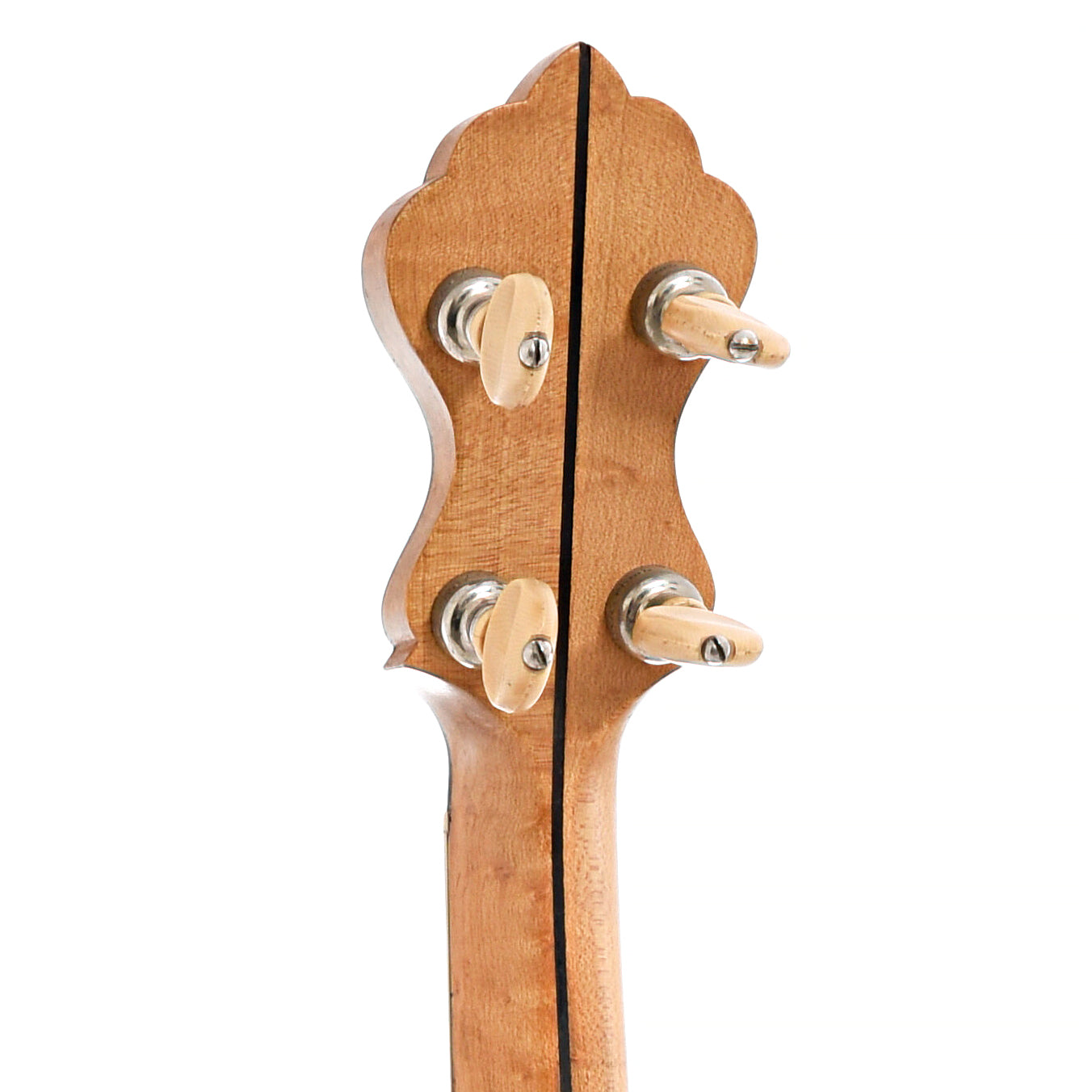 Back headstock of Washburn Style 5179 Classic Tenor Banjo 