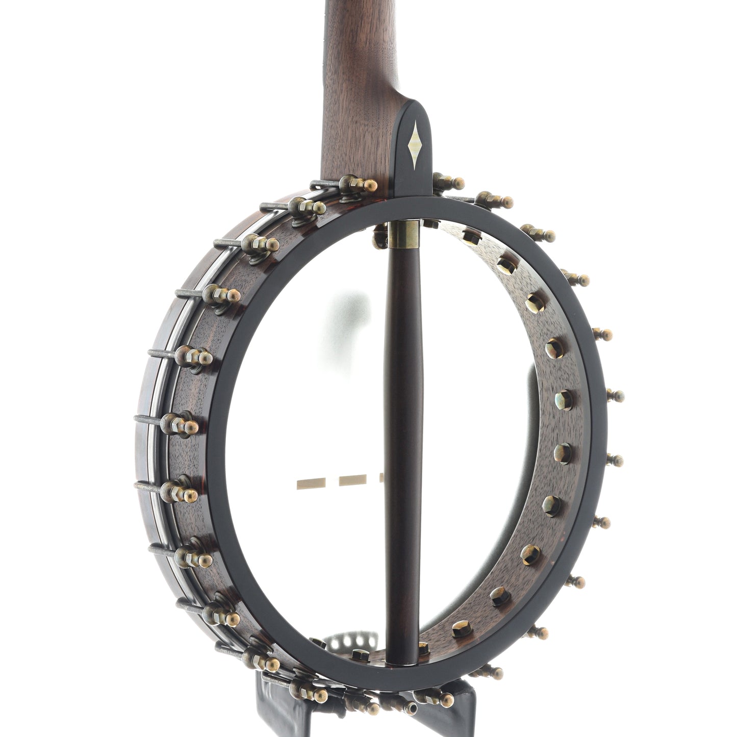 Image 9 of Ome Mira 11" Openback Banjo & Case, Walnut Neck, Radiused Fretboard - SKU# MIRA-WAL11 : Product Type Open Back Banjos : Elderly Instruments