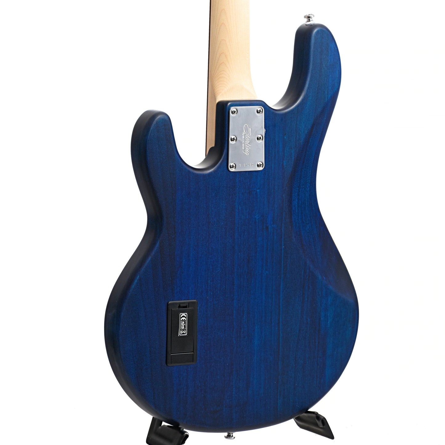 Image 10 of Sterling by Music Man StingRay 4 Bass, Trans Blue Satin Finish - SKU# RAY4-TBS : Product Type Solid Body Bass Guitars : Elderly Instruments