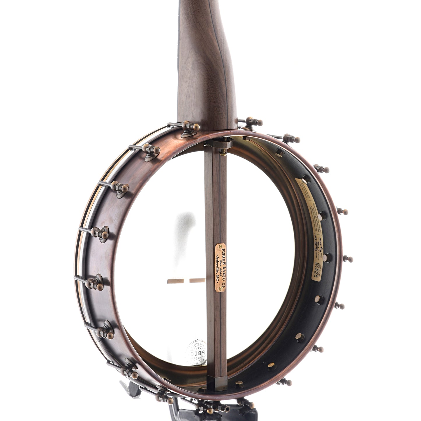 Image 9 of Pisgah 12" Walnut Rambler Dobson Special Copper STD Scale Openback Banjo - SKU# PRDSP-205586 : Product Type Open Back Banjos : Elderly Instruments