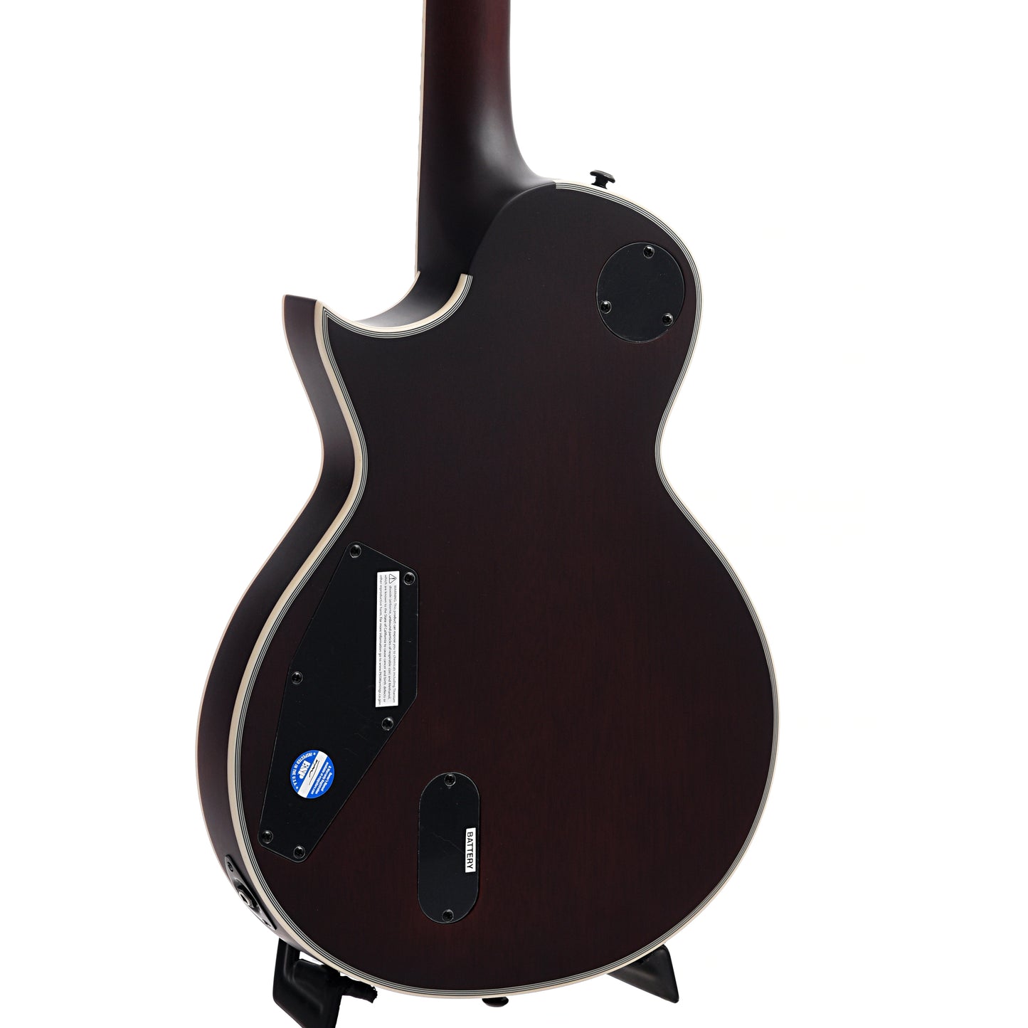 back and side of ESP LTD EC-1000T CTM Full Thickness Electric Guitar, Tobacco Sunburst Satin