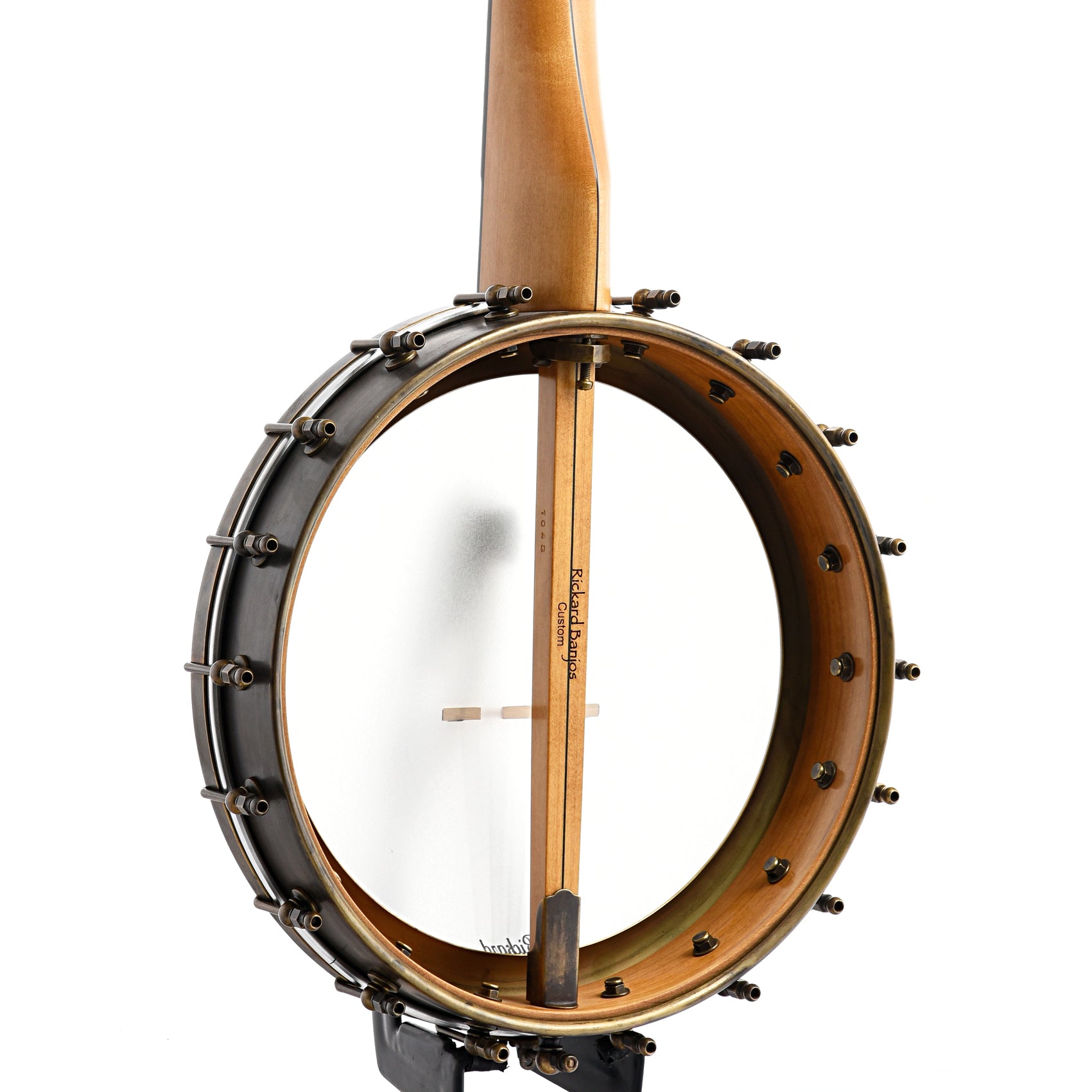 Image 10 of Rickard 12" Dobson Banjo with Spunover Rim & Case - SKU# RICKSPUN-MPL : Product Type Open Back Banjos : Elderly Instruments