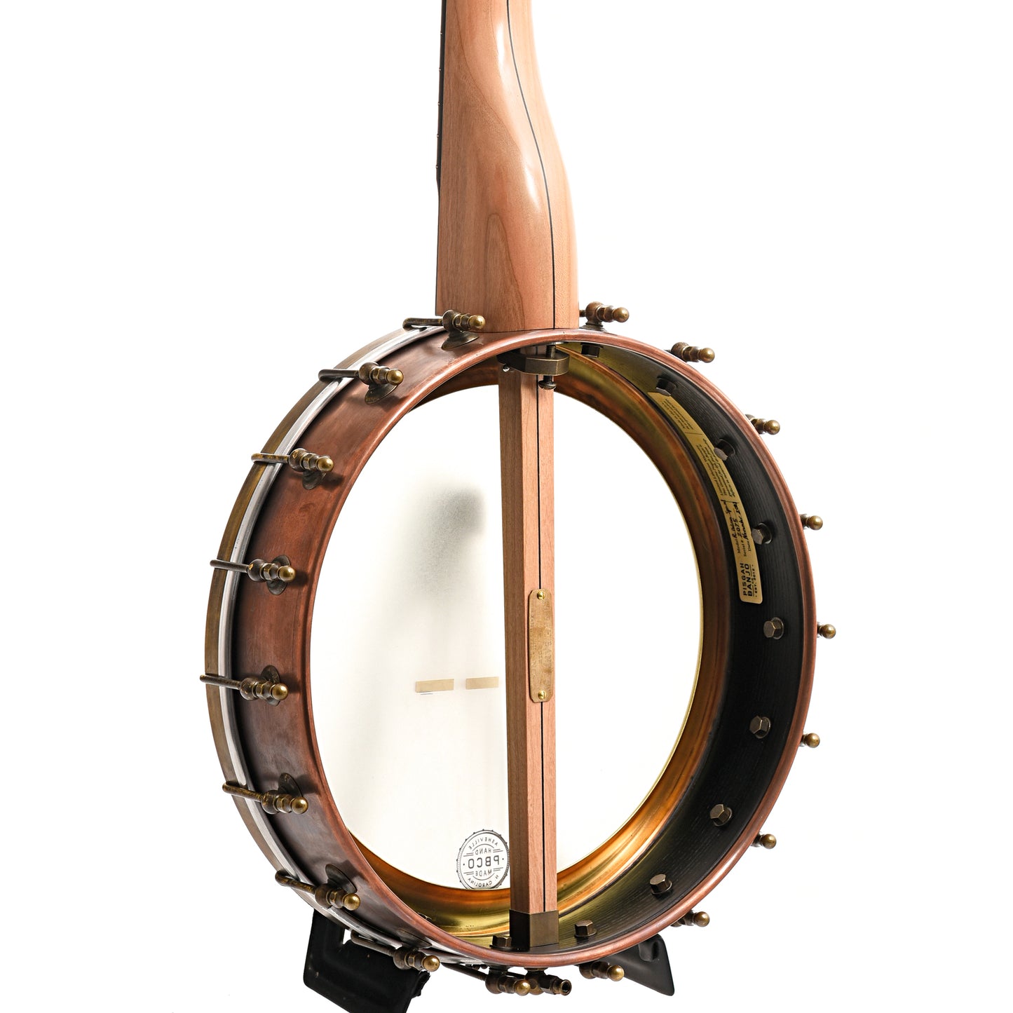 Image 11 of Pisgah 12" Cherry Rambler Dobson Special Copper Openback Banjo, Standard Scale - SKU# PRDSP-195605 : Product Type Open Back Banjos : Elderly Instruments