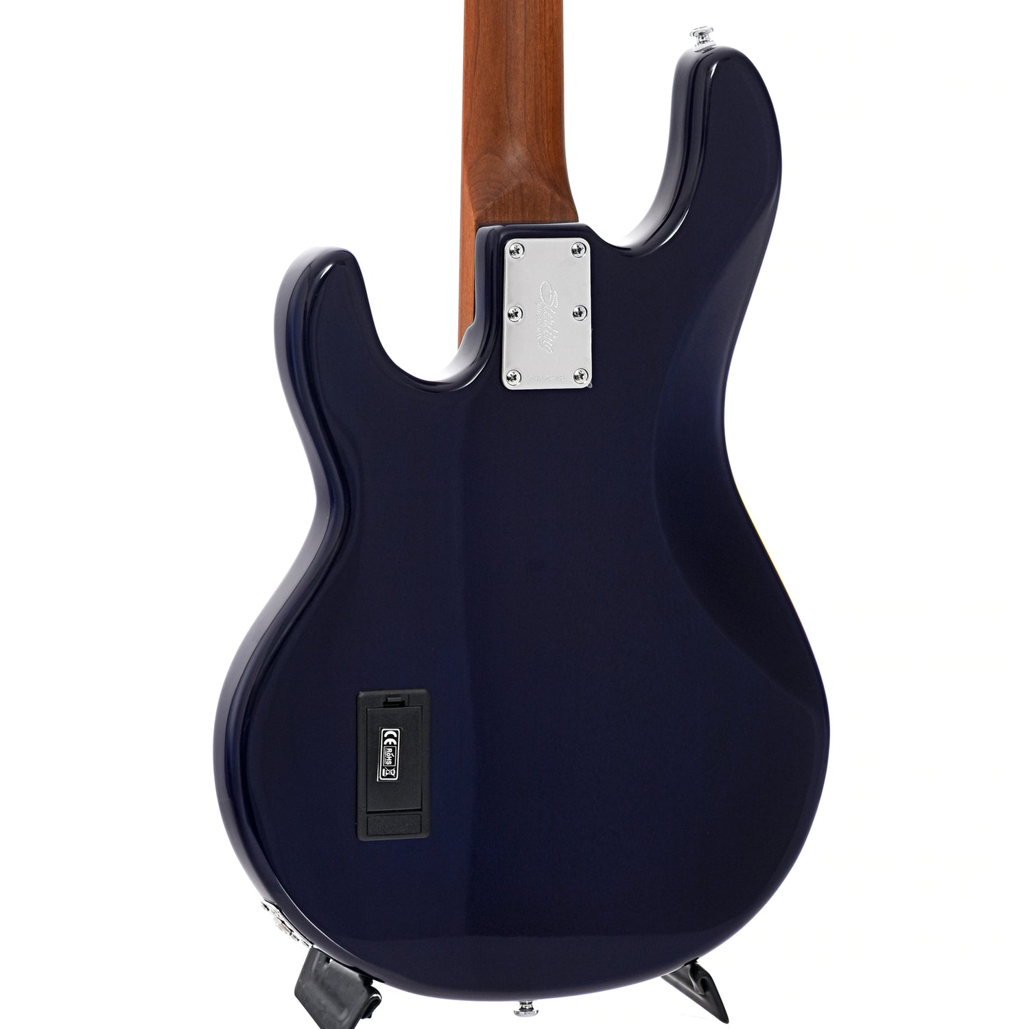 Image 10 of Sterling by Music Man StingRay34 Flamed Maple 4-String Bass, Neptune Blue- SKU# RAY34FM-NB : Product Type Solid Body Bass Guitars : Elderly Instruments