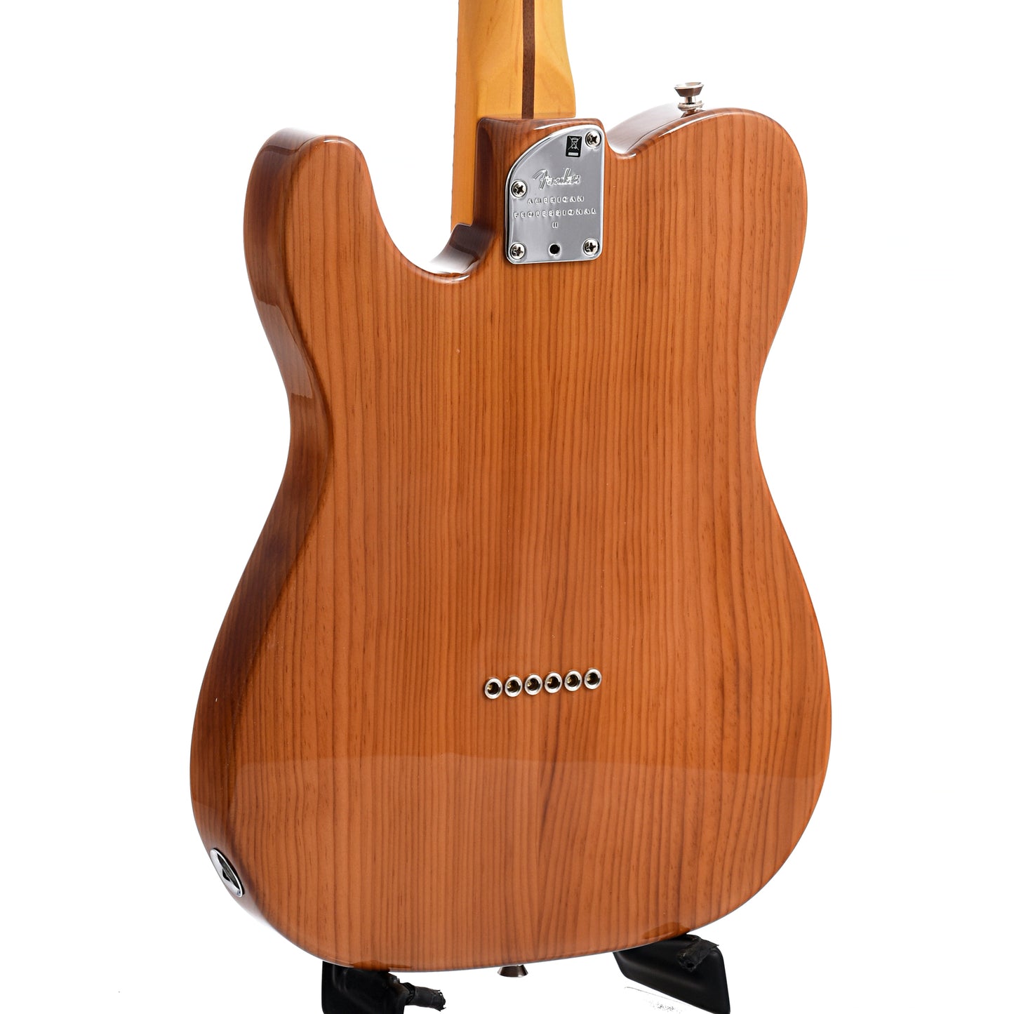 Back and side of Fender American Professional II Telecaster, Roasted Pine