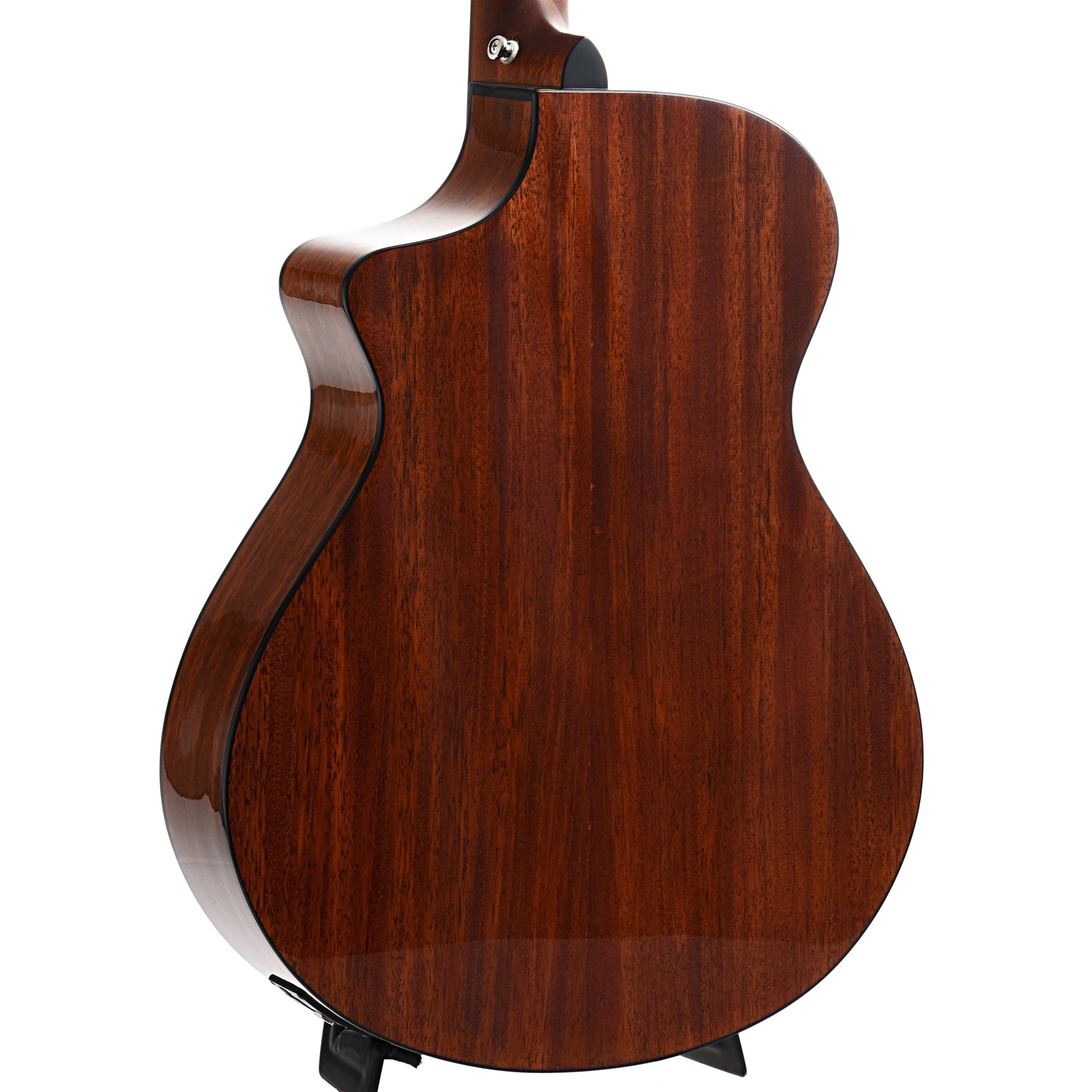 back and side of Breedlove Eco Collection Discovery S Concert Edgeburst CE Sitka-African Mahogany