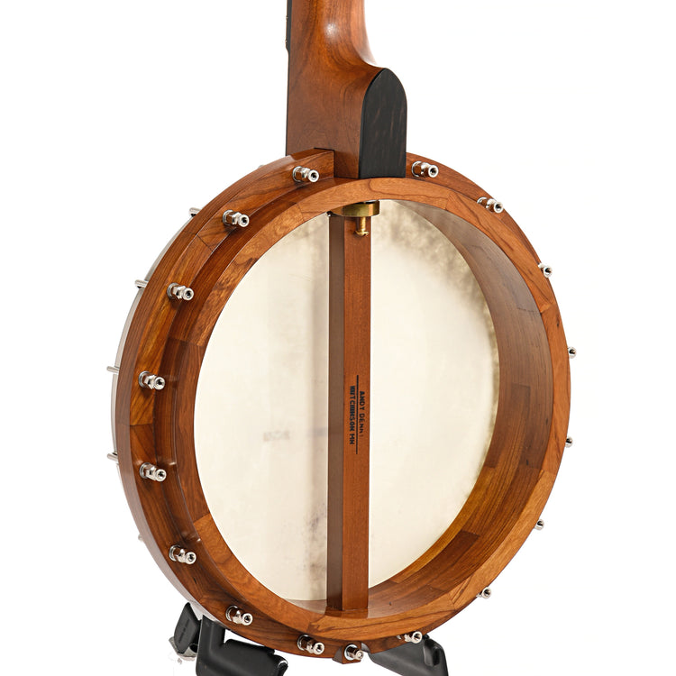 Image 11 of Denny Openback Banjo, Winter, 12" Rim, Cherry with Brass Rod Tone Ring- SKU# AD12-WINTER : Product Type Open Back Banjos : Elderly Instruments