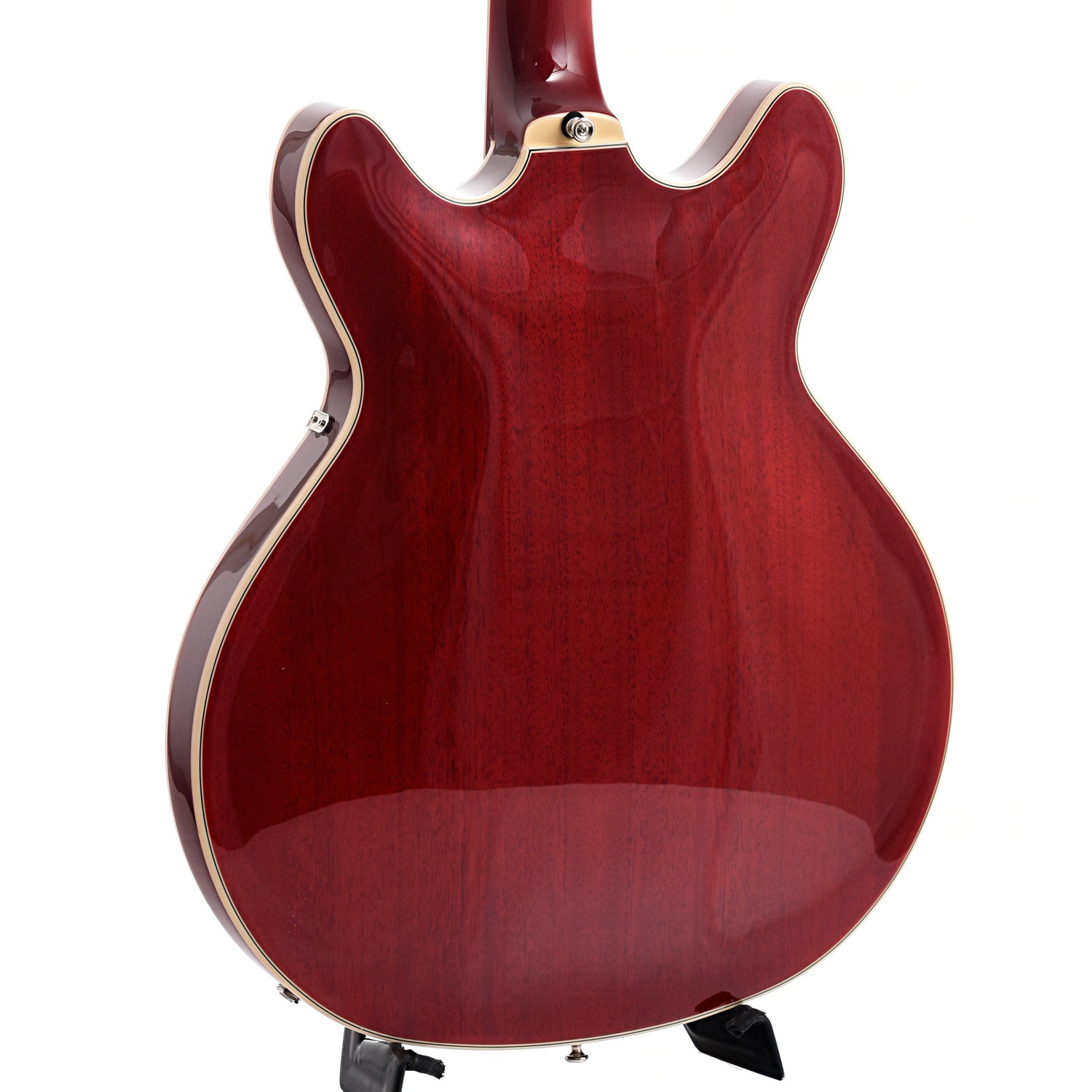 back and side of Guild Starfire I Double Cutaway Semi-Hollow Body Guitar, Cherry Red