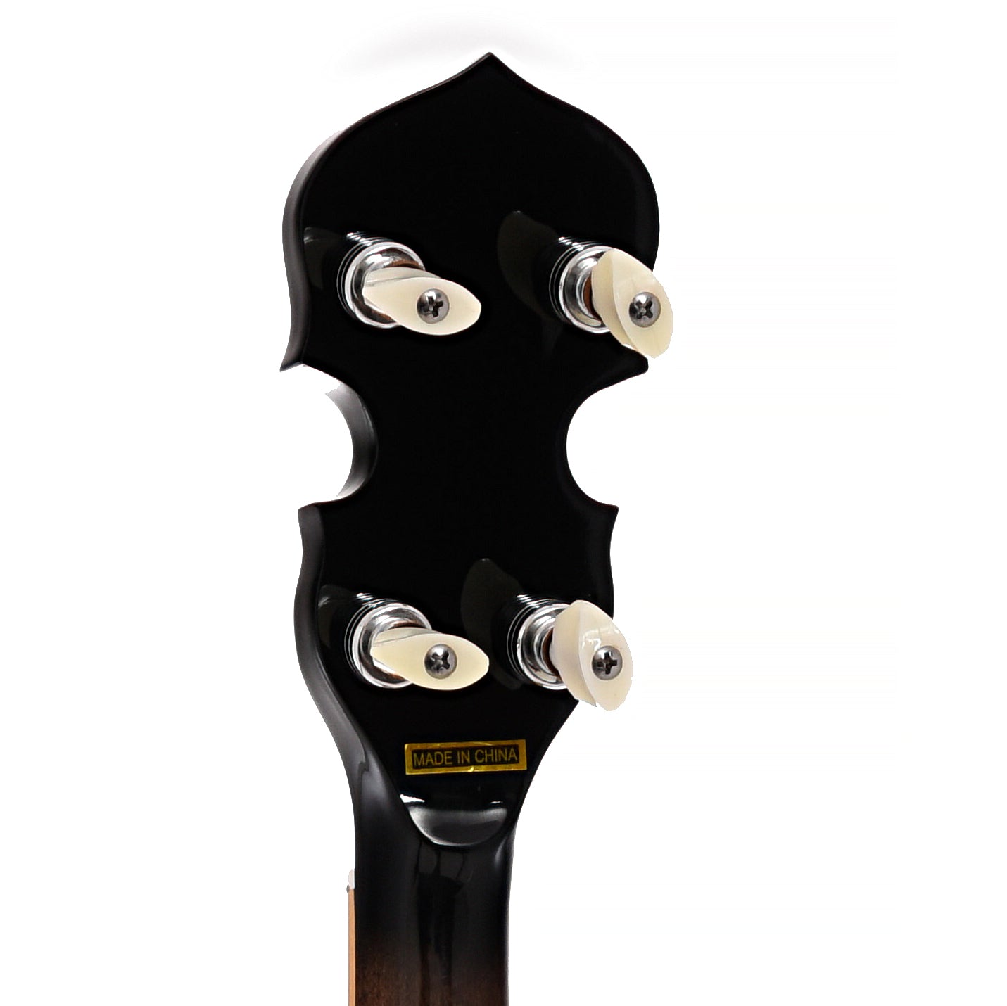 Back of Headstock and Tuners of Gold Tone OB-250LW Banjo