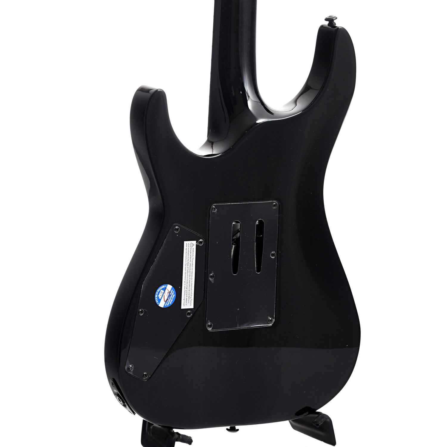 back and side of ESP LTD H-1001FR Electric Guitar, Black Natural Burst