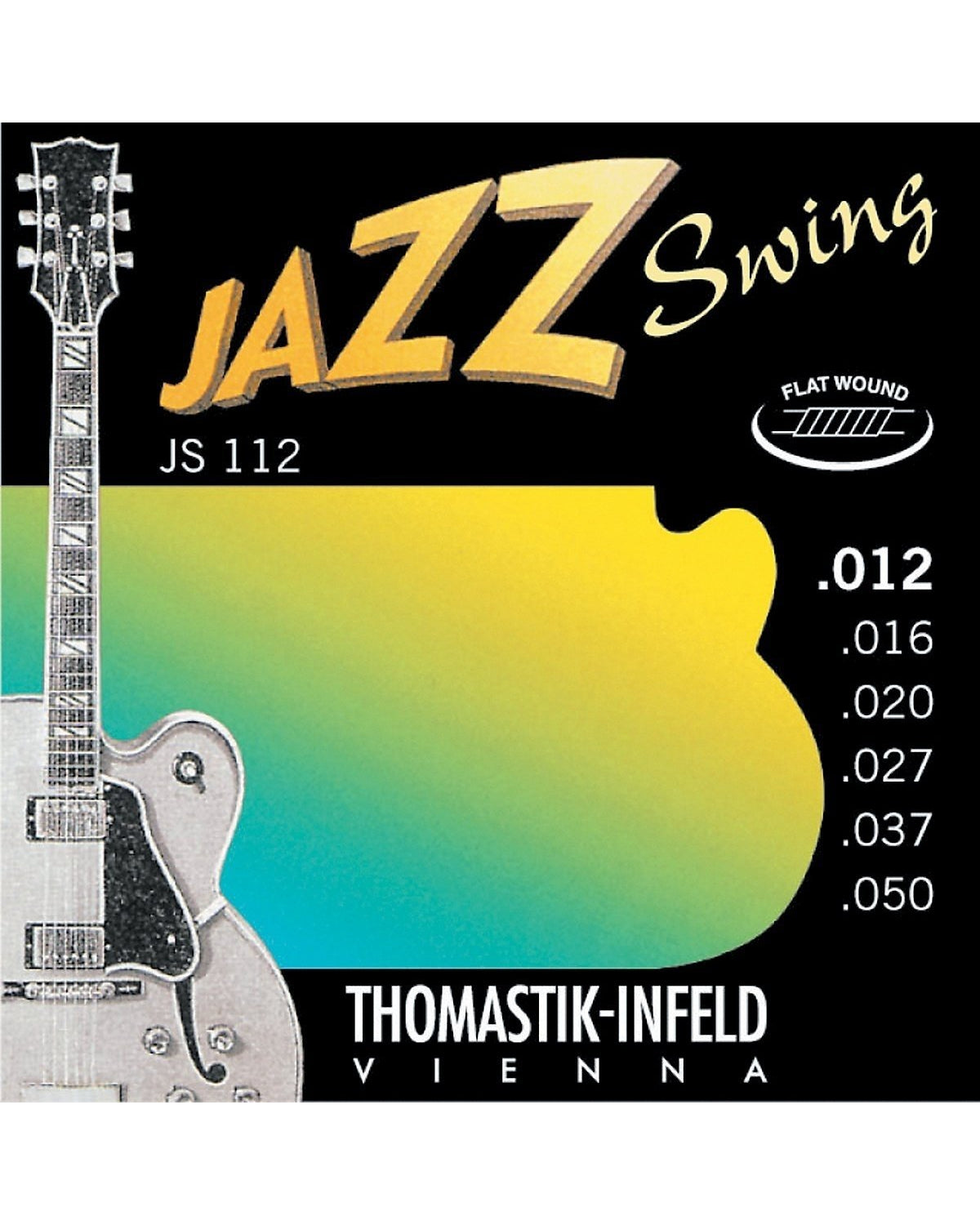 Image 1 of Thomastik Infeld JS112 Jazz Swing Flatwound Medium Light 6-String Electric Guitar Set - SKU# JS112 : Product Type Strings : Elderly Instruments