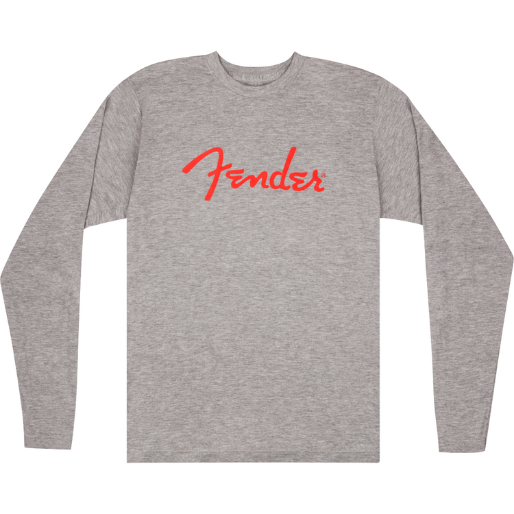 Image 1 of Fender Spaghetti Logo Long Sleeve T-Shirt, XL- SKU# FSLLSTEE-XL : Product Type Accessories & Parts : Elderly Instruments