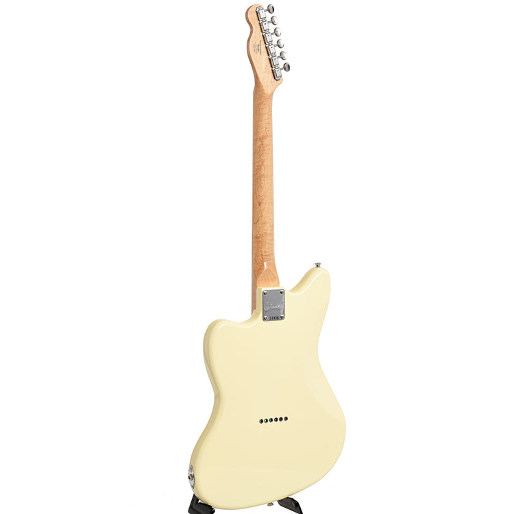 full back and side of Squier Paranormal Offset Telecaster, Olympic White