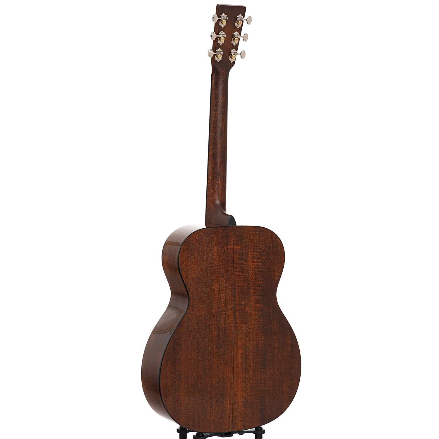 Full back and side of Martin 18-Style OM, Flame Mahogany, 