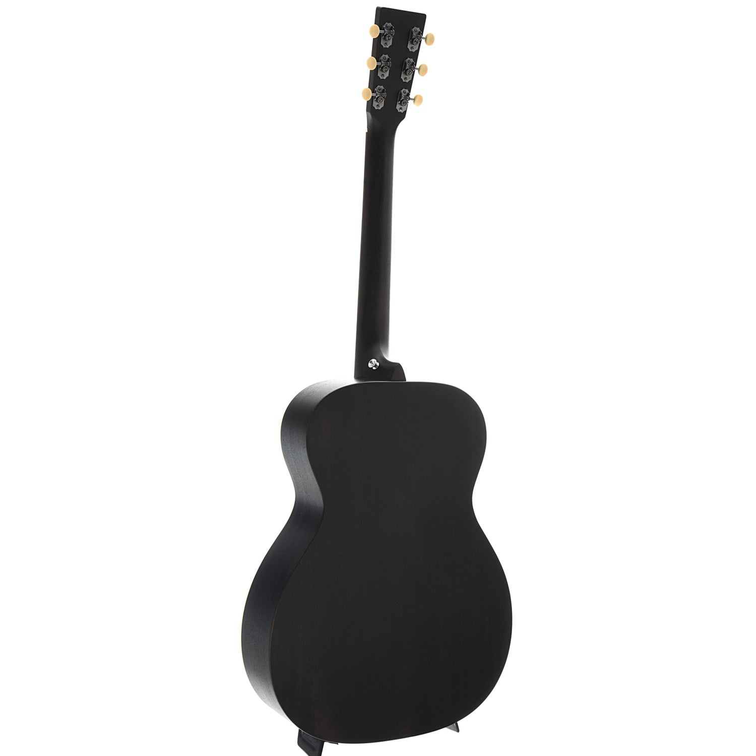 Full Back and Side of Martin 000-17E Black Smoke Guitar