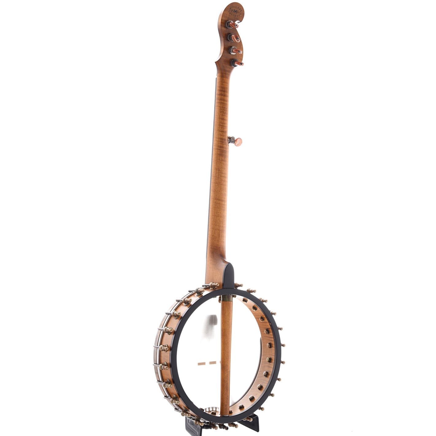Image 11 of Ome Minstrel 11" Banjo & Case, Curly Maple Neck - SKU# OMINST-CMPL11 : Product Type Open Back Banjos : Elderly Instruments