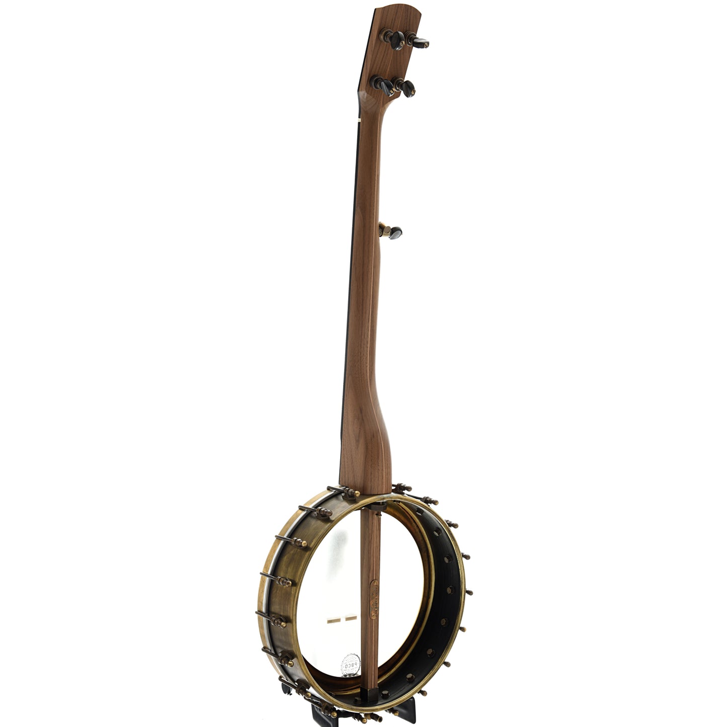 Image 11 of Pisgah 11" Walnut Rambler Dobson Special Brass Openback Banjo, Standard Scale - SKU# PRDSP-196045 : Product Type Open Back Banjos : Elderly Instruments