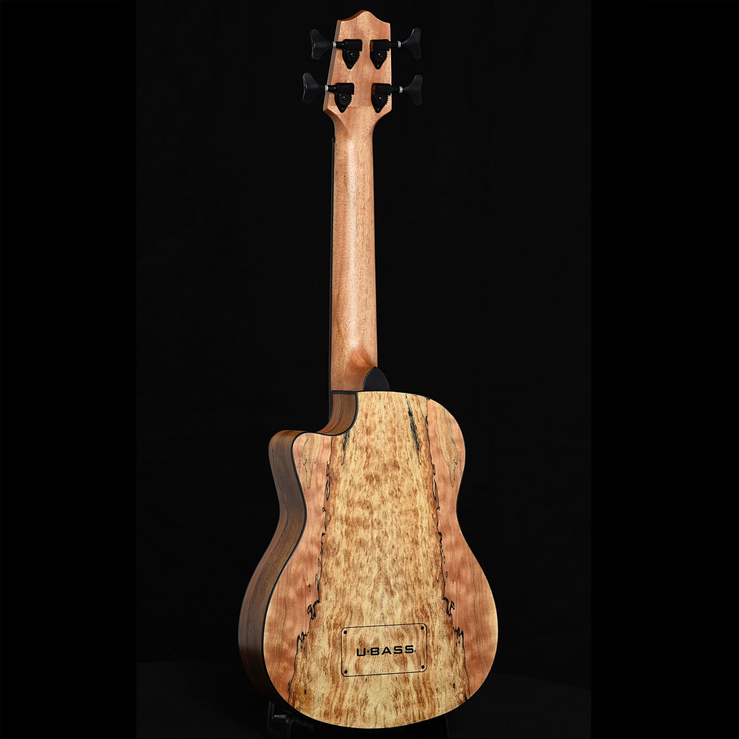 Image 10 of Kala U-Bass Spalted Maple Fretted Mini-Bass - SKU# UBSMPL : Product Type Acoustic Bass Guitars : Elderly Instruments