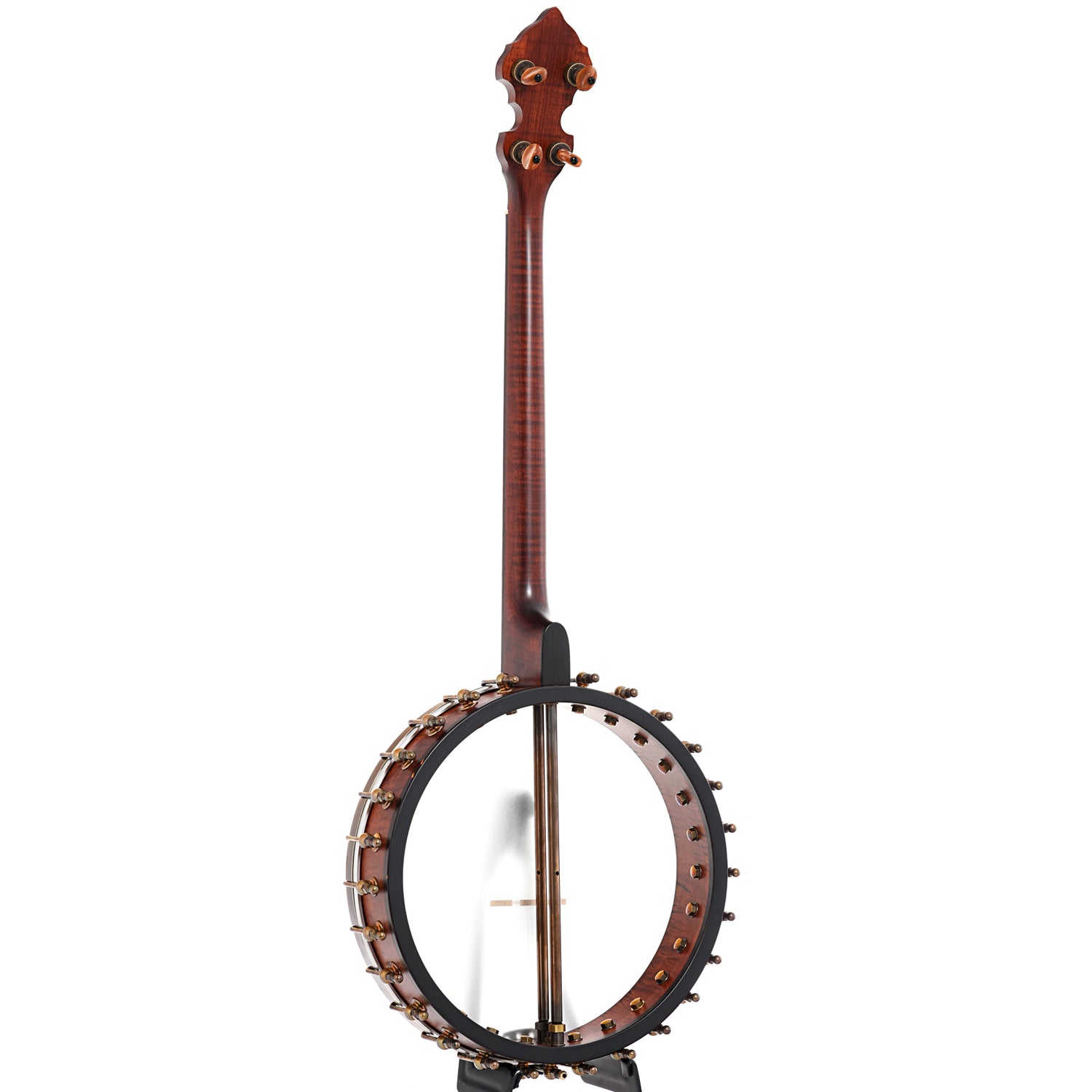 Image 12 of Ome Celtic 12" Tenor Banjo & Gigbag, Curly Maple, Dark Stain- SKU# CELT19-CM12D : Product Type Tenor & Plectrum Banjos : Elderly Instruments