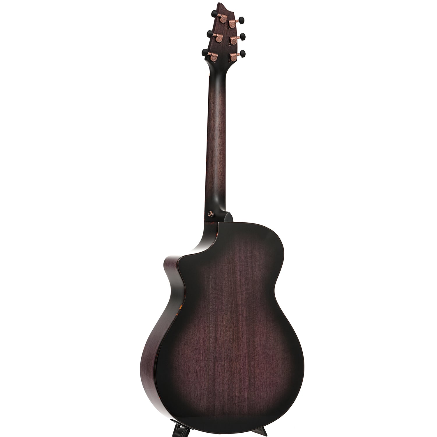 Full back and side of Breedlove Limited Edition Pursuit Exotic S Concert Blackberry CE