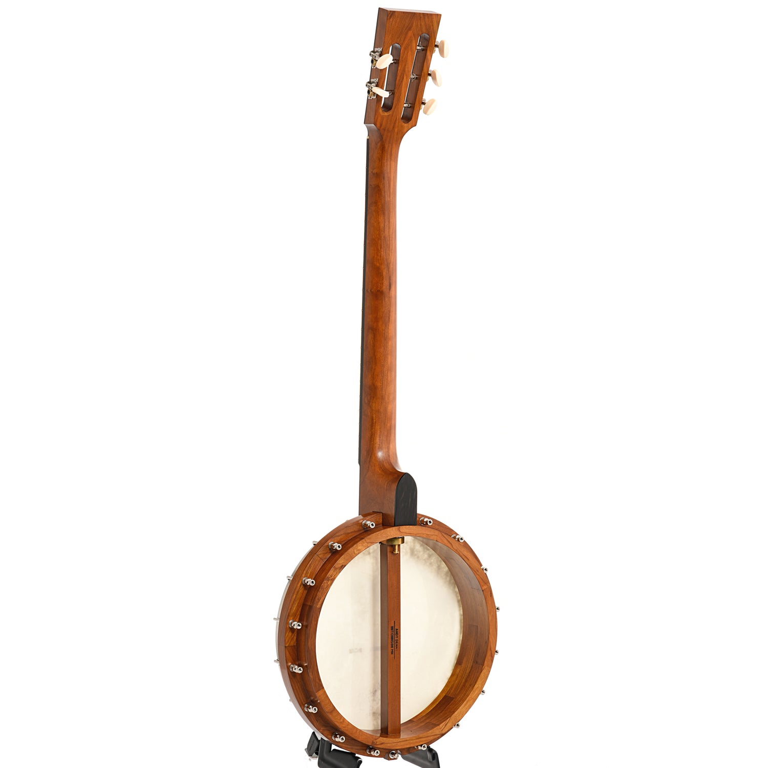 Image 12 of Denny Openback Banjo, Winter, 12" Rim, Cherry with Brass Rod Tone Ring- SKU# AD12-WINTER : Product Type Open Back Banjos : Elderly Instruments