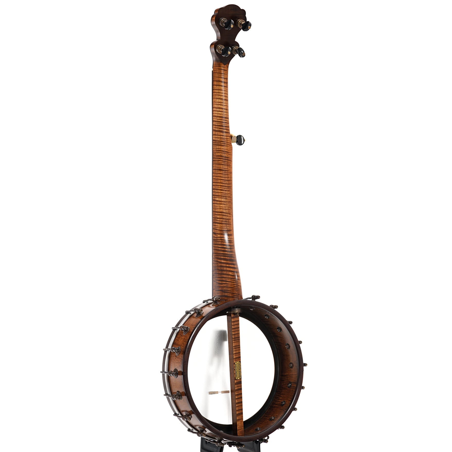 Full back and side of Pete Ross Dobson Banjo, 11" Rim