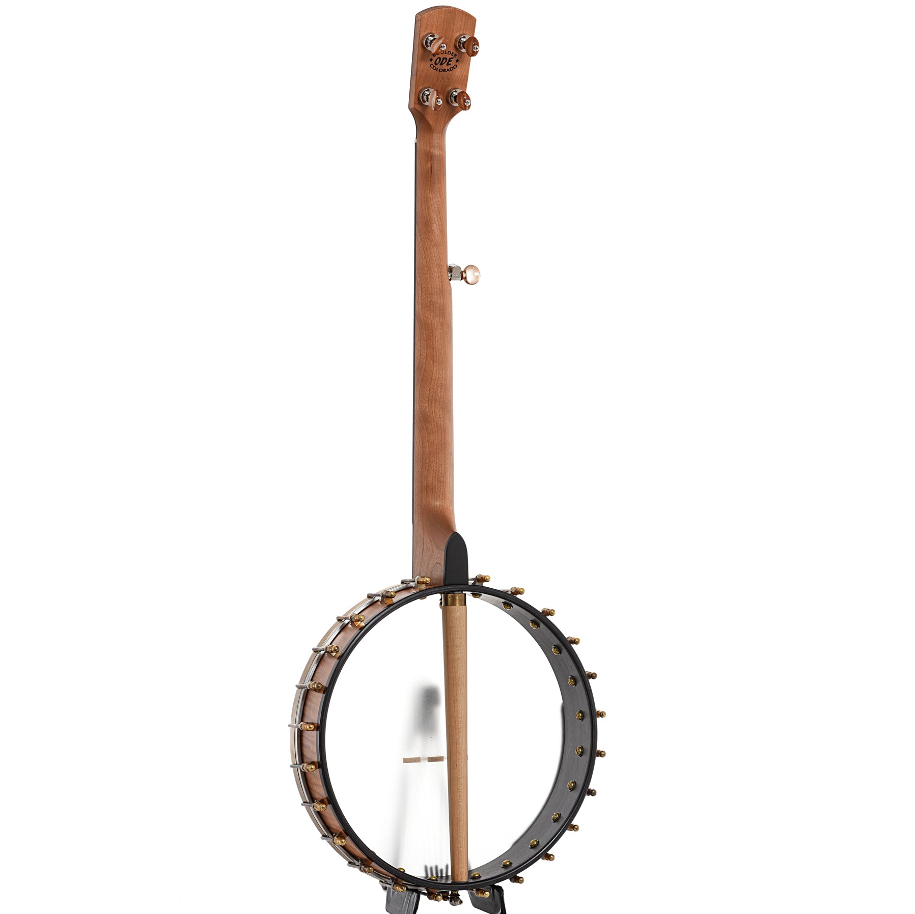 Full back and side of Ode Magician 13" Openback Banjo