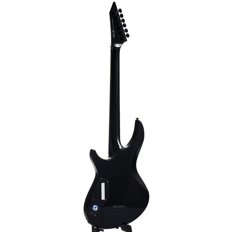 Full back and side of ESP LTD H3-1000 Electric Guitar, Black Turquoise Burst