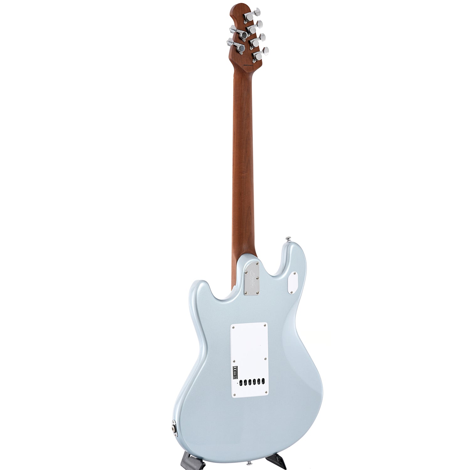Image 12 of Sterling by Music Man Stingray SR50 Electric Guitar, Firemist Silver- SKU# SR50-FS : Product Type Solid Body Electric Guitars : Elderly Instruments