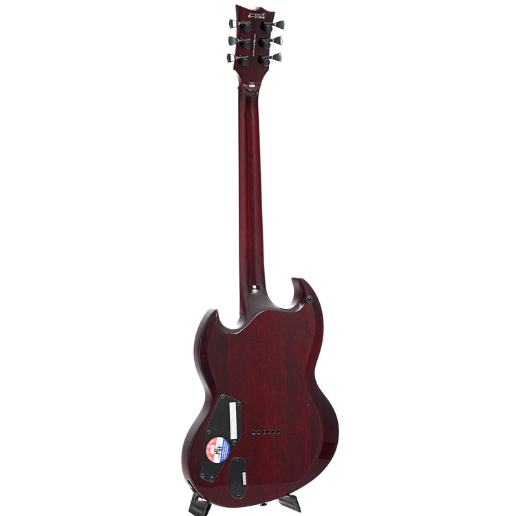 Full front side of ESP LTD Viper-1000 Electric Guitar, See Thru Black Cherry