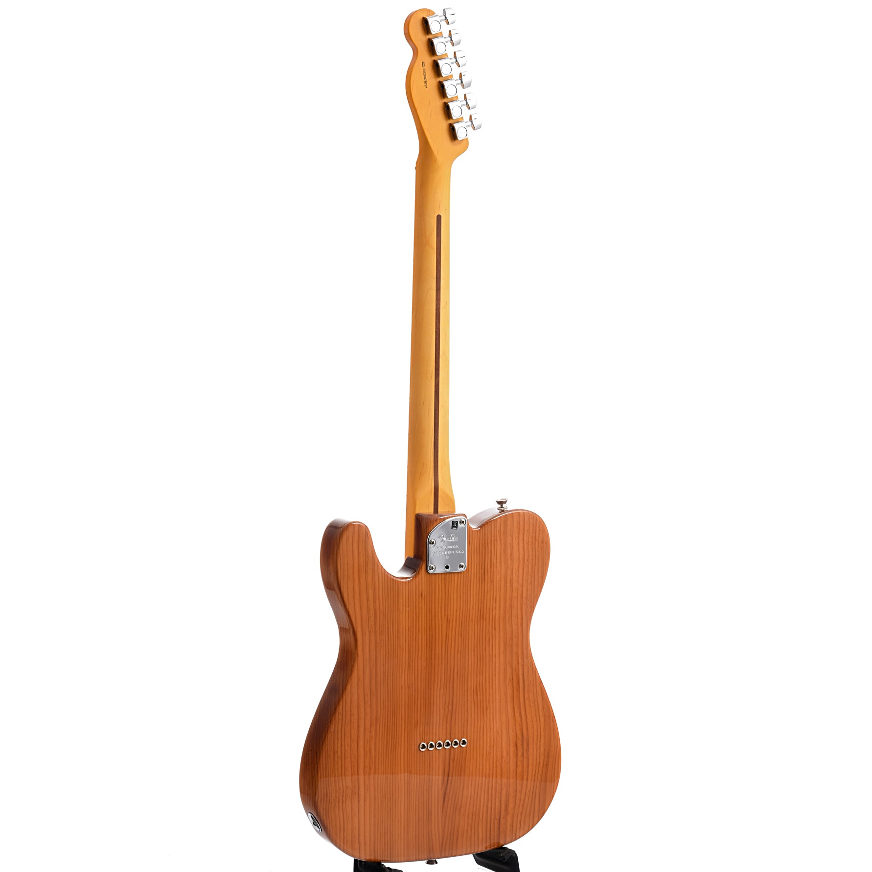 Full back and side of Fender American Professional II Telecaster, Roasted Pine