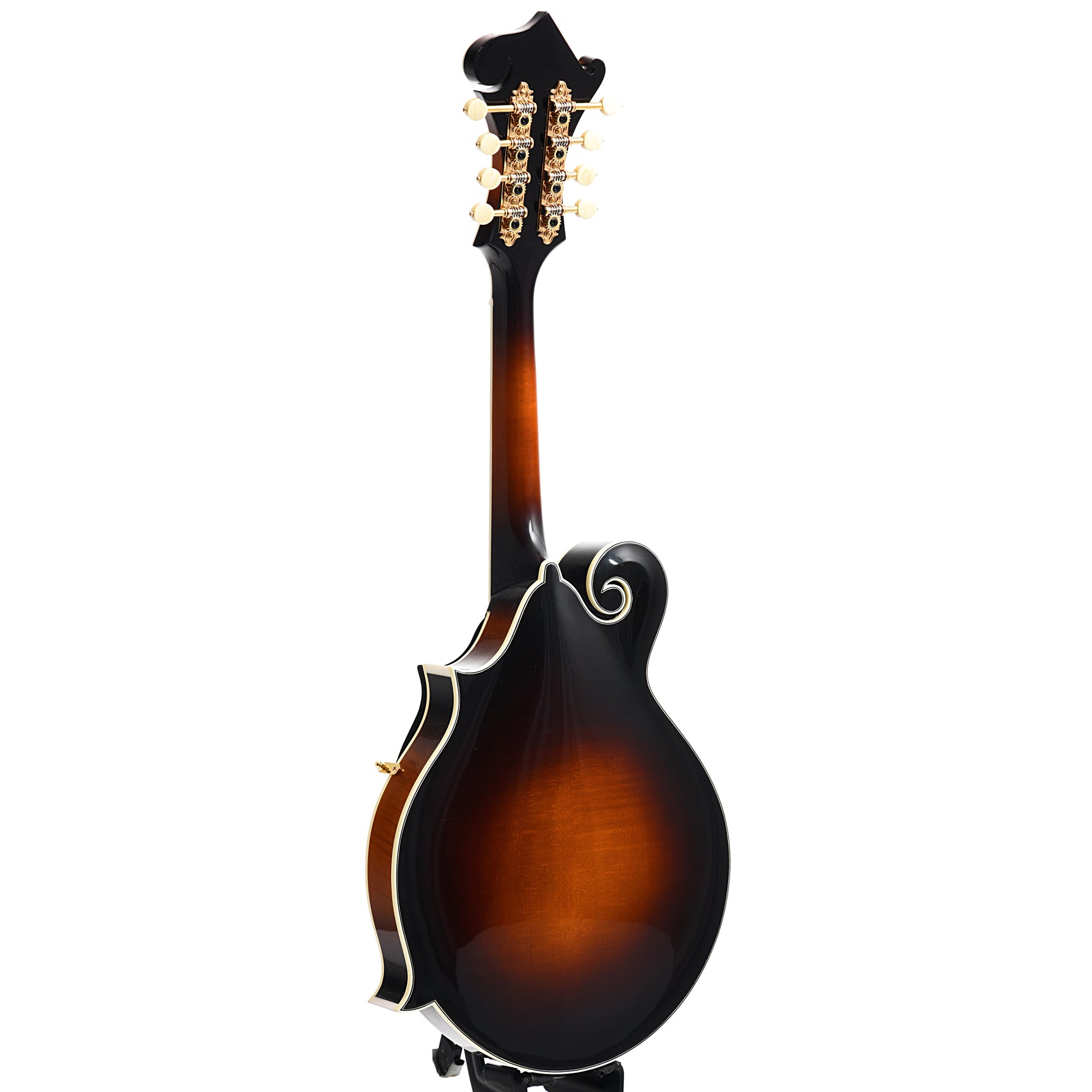 Full Back and Side of Kentucky KM-850 F-Style Mandolin, Vintage Sunburst